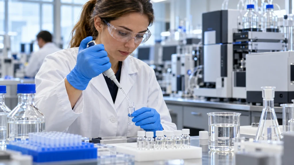 Lab analysis of well water for ammonia, nitrite and nitrate