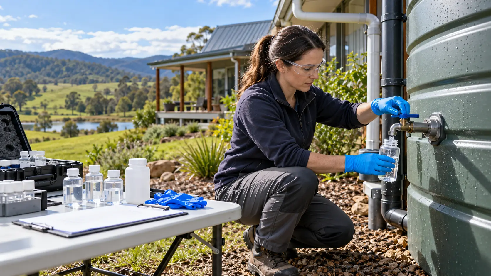 Testing Rainwater, Cistern, and Spring Water