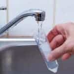 Drinking water in the test tube